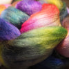 Hand Dyed Corriedale Wool Top for Spinning or Felting - 'Spring Bouquet'