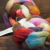 Hand Dyed Cheviot Wool Top for Spinning or Felting - 'Autumn Bouquet'