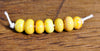 Handmade Lampwork Glass Beads - Iridescent Yellow