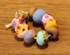 Handmade Lampwork Glass Beads - Fritty Designs, Natural Colours, Set 4