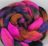 BFL Wool Top for Hand Spinning - Bonfire Night