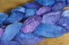 Hand Dyed Bluefaced Leicester Wool (BFL) and Kid Mohair Top for Spinning or Felting - 'Atlantic'