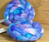 Hand Dyed Bluefaced Leicester Wool (BFL) and Kid Mohair Top for Spinning or Felting - 'Mediterranean'
