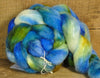 80g Hand Dyed Bluefaced Leicester Wool (BFL) and Kid Mohair Top for Spinning or Felting - 'Rock Pool'