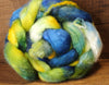 Hand Dyed Bluefaced Leicester Wool (BFL) and Kid Mohair Top for Spinning or Felting - 'Rock Pool II'