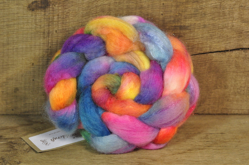 BFL Wool / Sparkly Nylon Top - 'Tropicana'