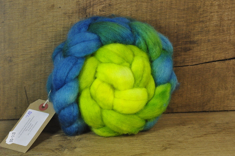 BFL Wool Top for Hand Spinning - 'Surf's Up'