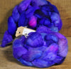 Hand Dyed Bluefaced Leicester Wool (BFL) and Kid Mohair Top for Spinning or Felting - 'Iolite'