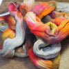 Hand Dyed Cheviot Wool Top for Spinning or Felting - 'Bonfire Embers'