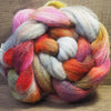 Hand Dyed Cheviot Wool Top for Spinning or Felting - 'Bonfire Embers'