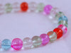 Stretch Bracelet, Wrist Distaff - Pastel Glass Beads