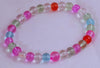 Stretch Bracelet, Wrist Distaff - Pastel Glass Beads