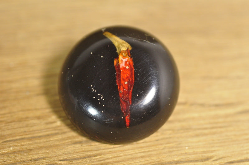 ON SALE! Handmade Resin Button - Chilli Pepper