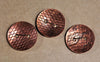 Handmade Copper Buttons - Mesh Pattern