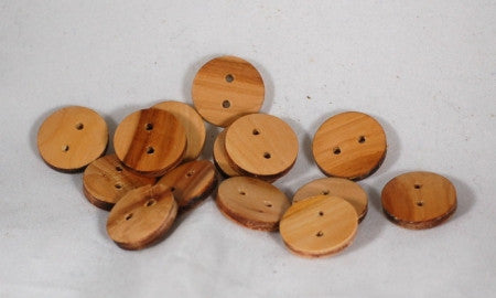 Handmade Wooden Buttons - Skinny Cherry