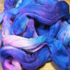 Hand Dyed Corriedale Wool Top for Spinning or Felting - 'Aconite Shades'