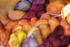Hand Dyed Corriedale Wool Top for Spinning or Felting, Gradient Dyed - 'Artichoke'