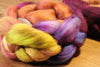 Hand Dyed Corriedale Wool Top for Spinning or Felting, Gradient Dyed - 'Artichoke'