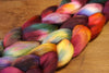 Hand Dyed Corriedale Wool Top for Spinning or Felting - 'Aubergine'