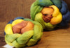Hand Dyed Corriedale Wool Top for Spinning or Felting, Gradient Dyed - 'Fallow'