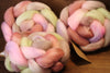 Hand Dyed Corriedale Wool Top for Spinning or Felting - 'Garlic'
