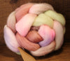 Hand Dyed Corriedale Wool Top for Spinning or Felting - 'Garlic'