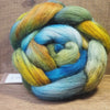 Hand Dyed Corriedale Wool Top for Spinning or Felting - 'Mallard Shades'