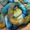 Hand Dyed Corriedale Wool Top for Spinning or Felting - 'Mallard Shades'