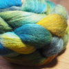 Hand Dyed Corriedale Wool Top for Spinning or Felting - 'Mallard Shades'