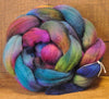 Hand Dyed Corriedale Wool Top for Spinning or Felting - 'Petrol'''