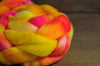 Hand Dyed Shearling Corriedale Wool Top - 'Sunburst'