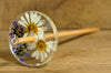 Top Whorl Resin Drop Spindle - Daisy and Lavender