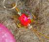 Resin Spinner's Diz with Threader: Pink (bubble bead)