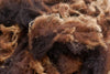 Raw Fleece from 'Eriskay': Shetland Shearling, Brown/Black, 100g