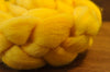 Hand Dyed English Wool Blend Top for Spinning or Felting, - 'Butter'