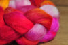 Hand Dyed English Wool Blend Top for Spinning or Felting, - 'Cherry Pie'