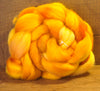 Hand Dyed English Wool Blend Top for Spinning or Felting, - 'Cinder Toffee'