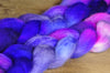 Hand Dyed English Wool Blend Top for Spinning or Felting, - 'Iolite'