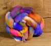 English Wool Blend Dyed Top - 'Pretty Jumble'