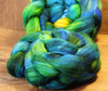 Hand Dyed Superwash English Wool with Nylon Blend Top for Spinning, - 'Dragonfly'