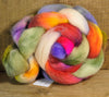 Hand Dyed English Wool Blend Top for Spinning or Felting, - 'Spring Mix