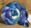 Hand Dyed English Wool Blend Top for Spinning or Felting, - 'Twilight'