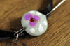 Spinner's Fetch Hook (Orifice hook) Mint with Pink Flowers