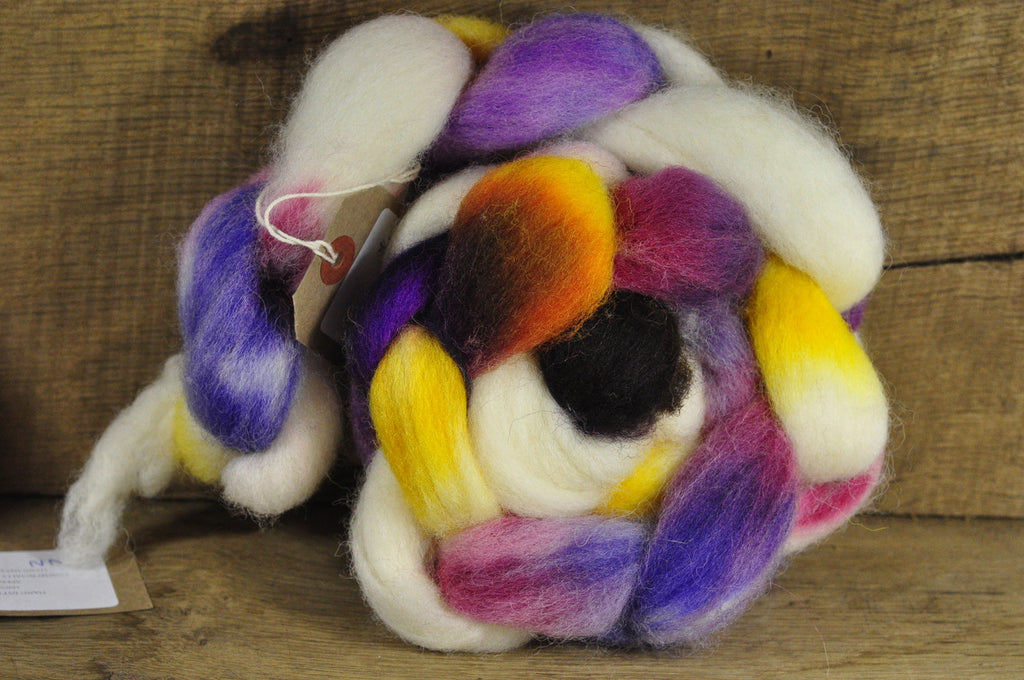 Finn Wool Top for Handspinning - Calico