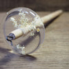 Botanical Top Whorl Resin Drop Spindle - Elderflower, 35 grams