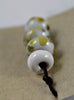 Handmade Glass Beads - Grey with Multicoloured Speckles