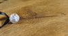 Spinner's Fetch Hook (Orifice hook) White Sparkles and Flowers