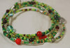 DIY Jewellery Kit - Make your own long beaded necklace: Forest Green