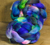 100g Hand Dyed Merino Wool Top for Handspinning or Felting - 'Aconite'