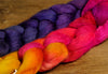 Hand Dyed Merino Wool Top - 'Dusty Sunset'